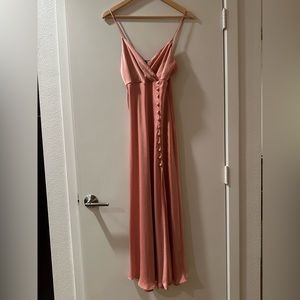 Zara satin midi dress with slit